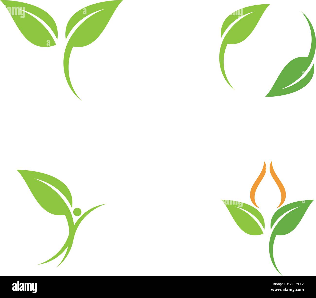 Logos of green leaf ecology nature element vector icon Stock Vector ...