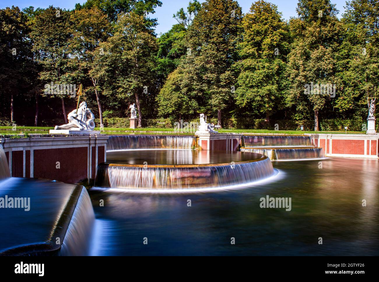 Bavaria : Great cascade Stock Photo