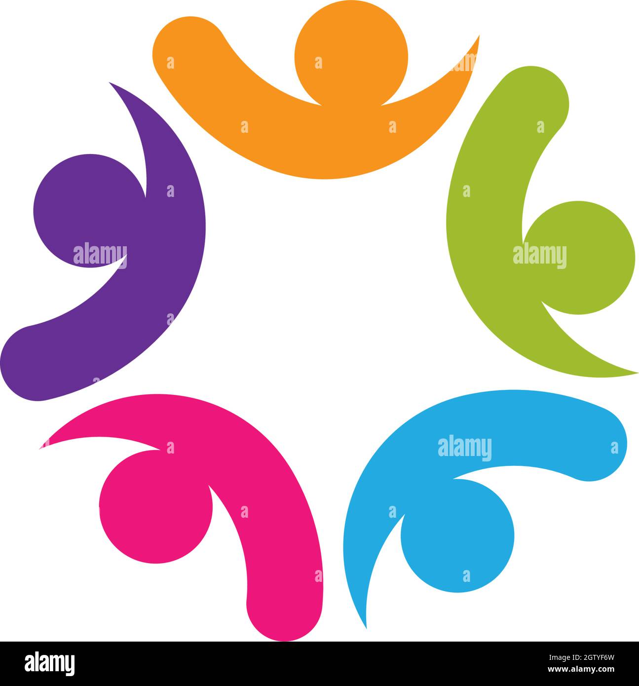 Community, network and social icon design template Stock Vector Image ...