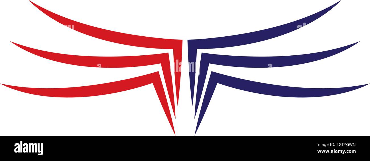 Wing Logo Template vector icon design Stock Vector Image & Art - Alamy