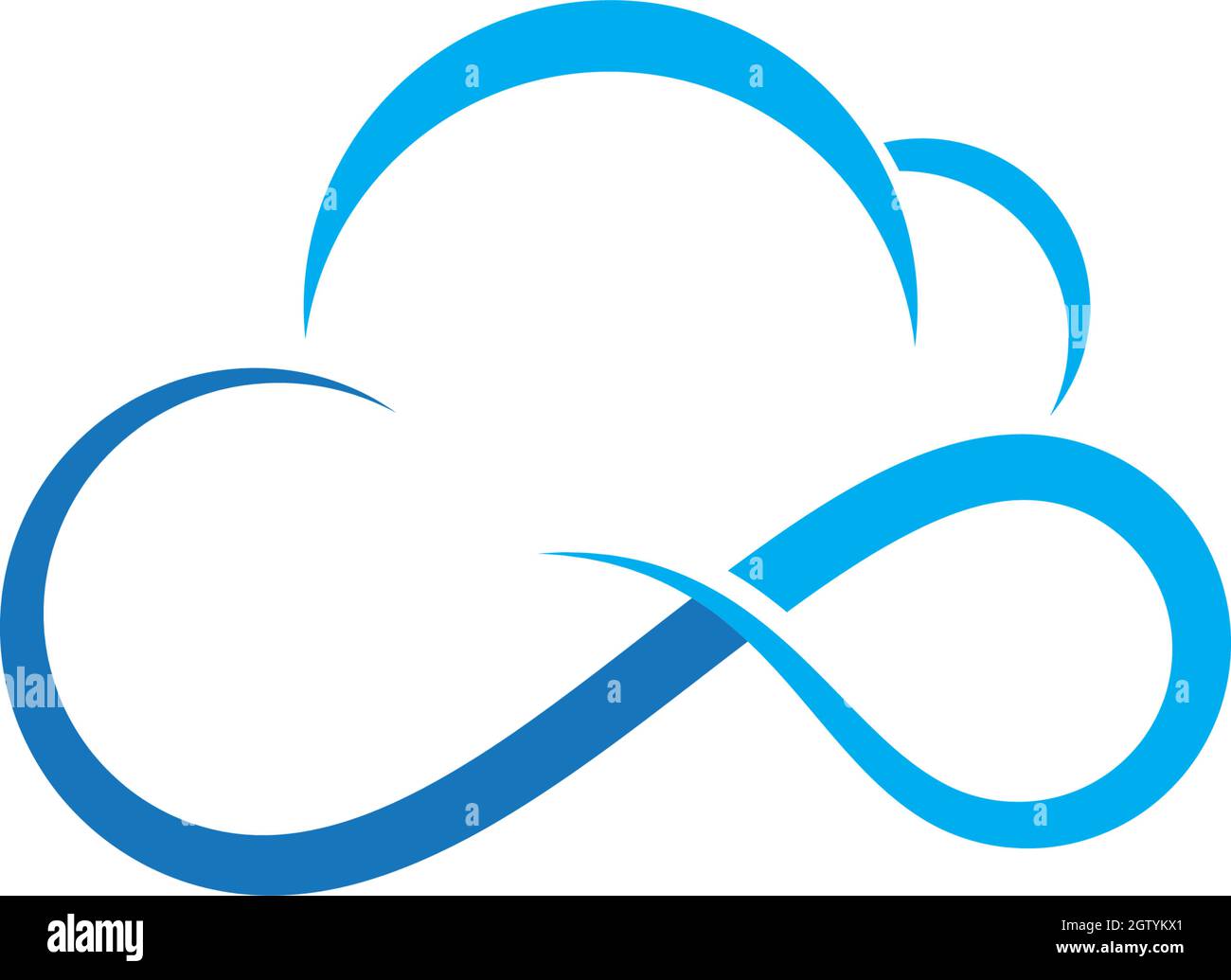 cloud technology vector logo template design vector Stock Vector Image ...