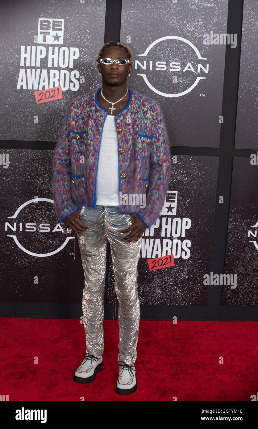 Young Thug on the Red Carpet at the 2021 BET Hip Hop Awards in Atlanta