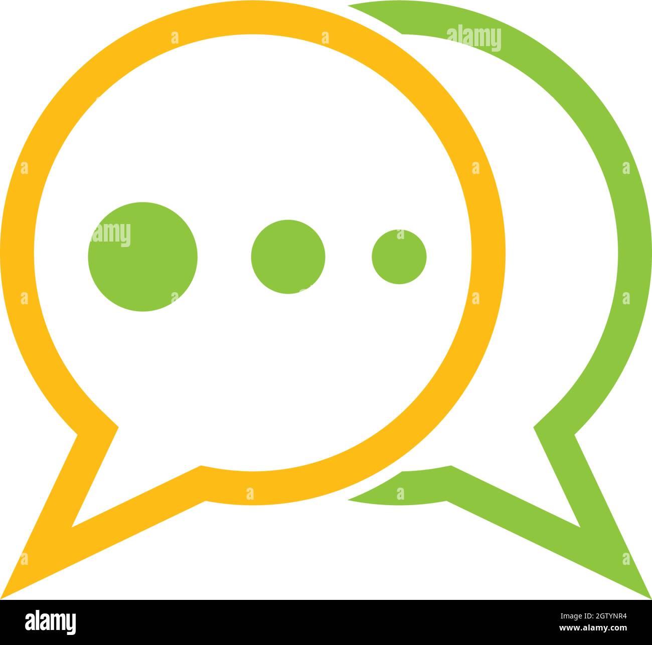 Speech bubble icon Logo template vector illustration Stock Vector Image ...