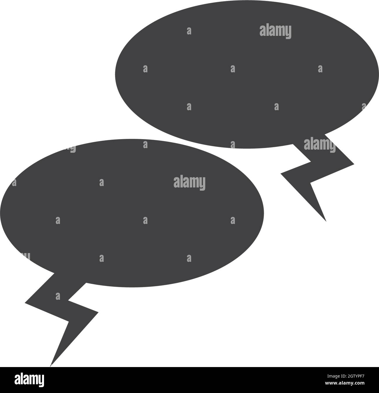 Speech bubble icon Logo template vector illustration Stock Vector Image ...