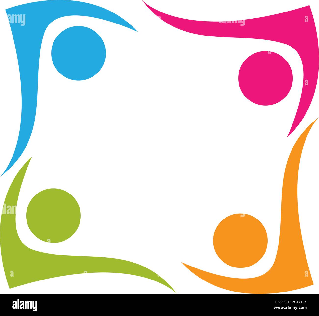 Community, network and social icon design template Stock Vector Image ...