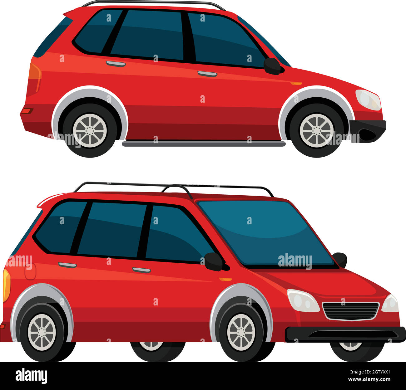 Red car Cut Out Stock Images & Pictures Alamy