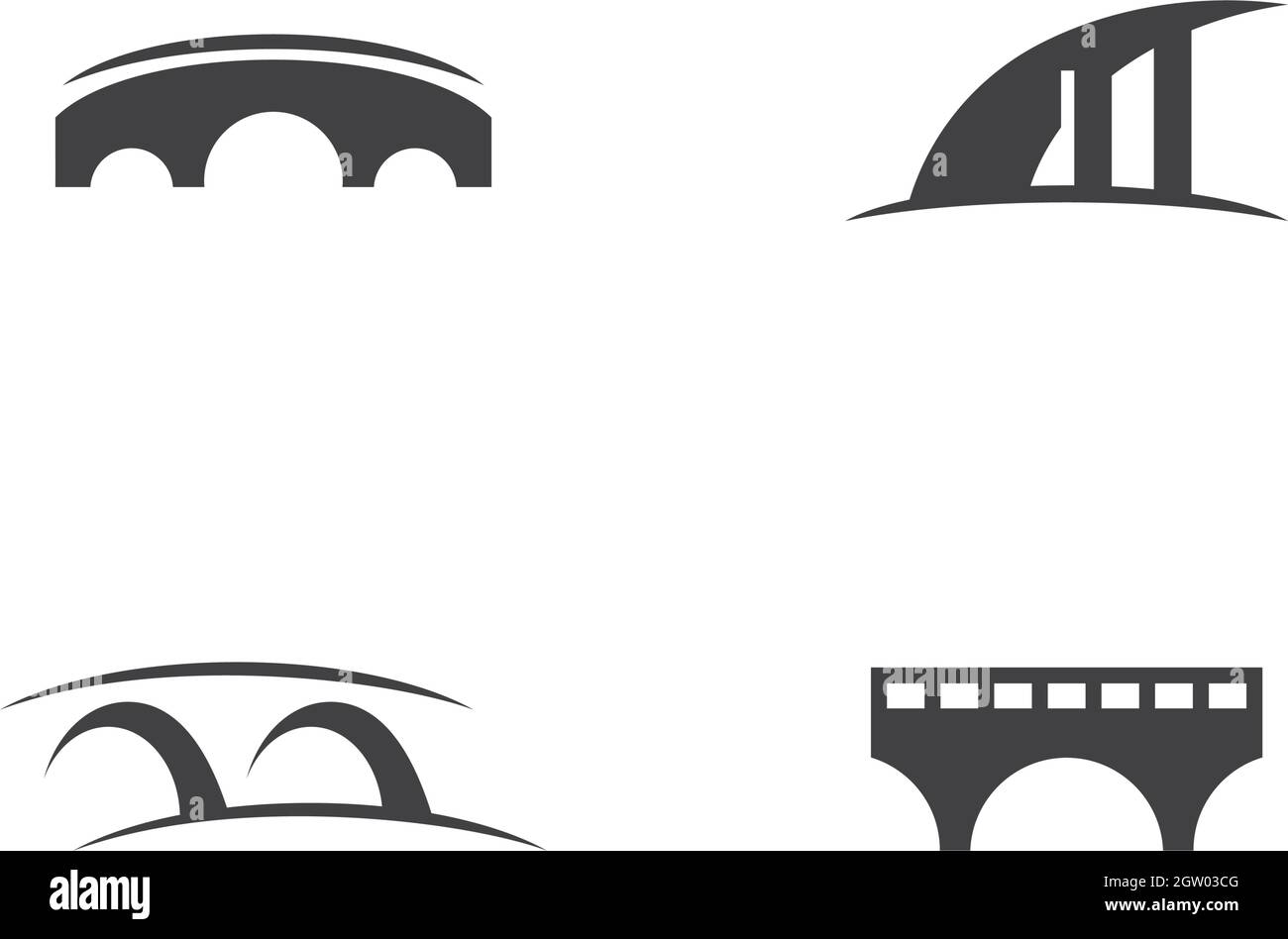 Bridge ilustration logo vector template hi-res stock photography and ...