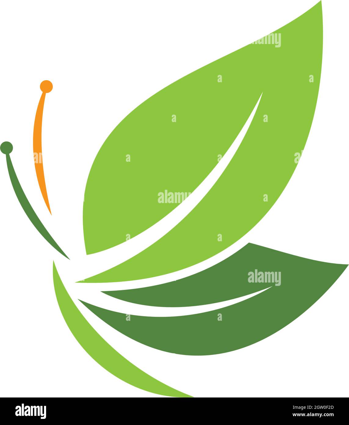 Butterfly leaf Logo Template Vector icon design Stock Vector Image ...