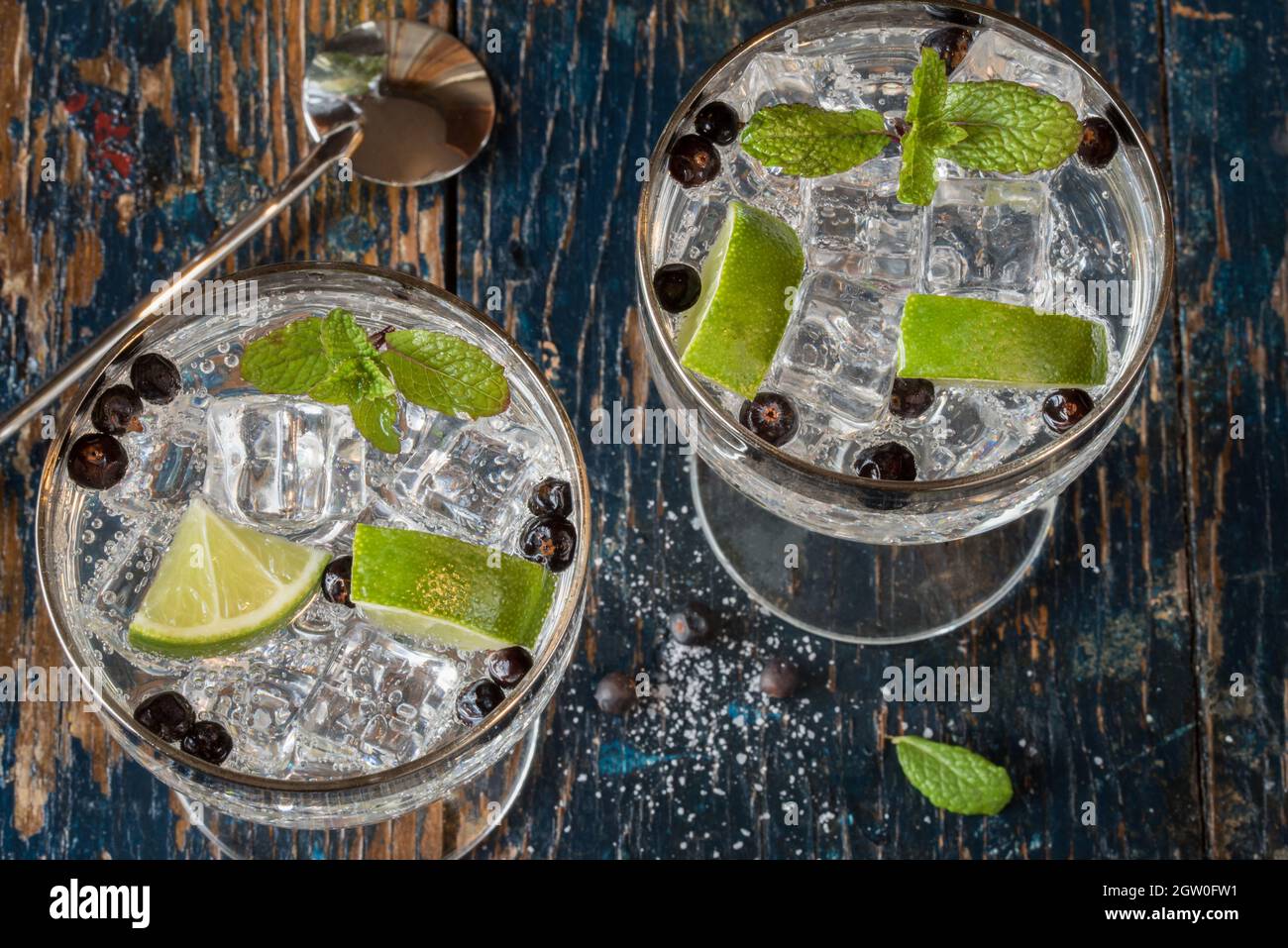 Gin And Tonic Stock Photo