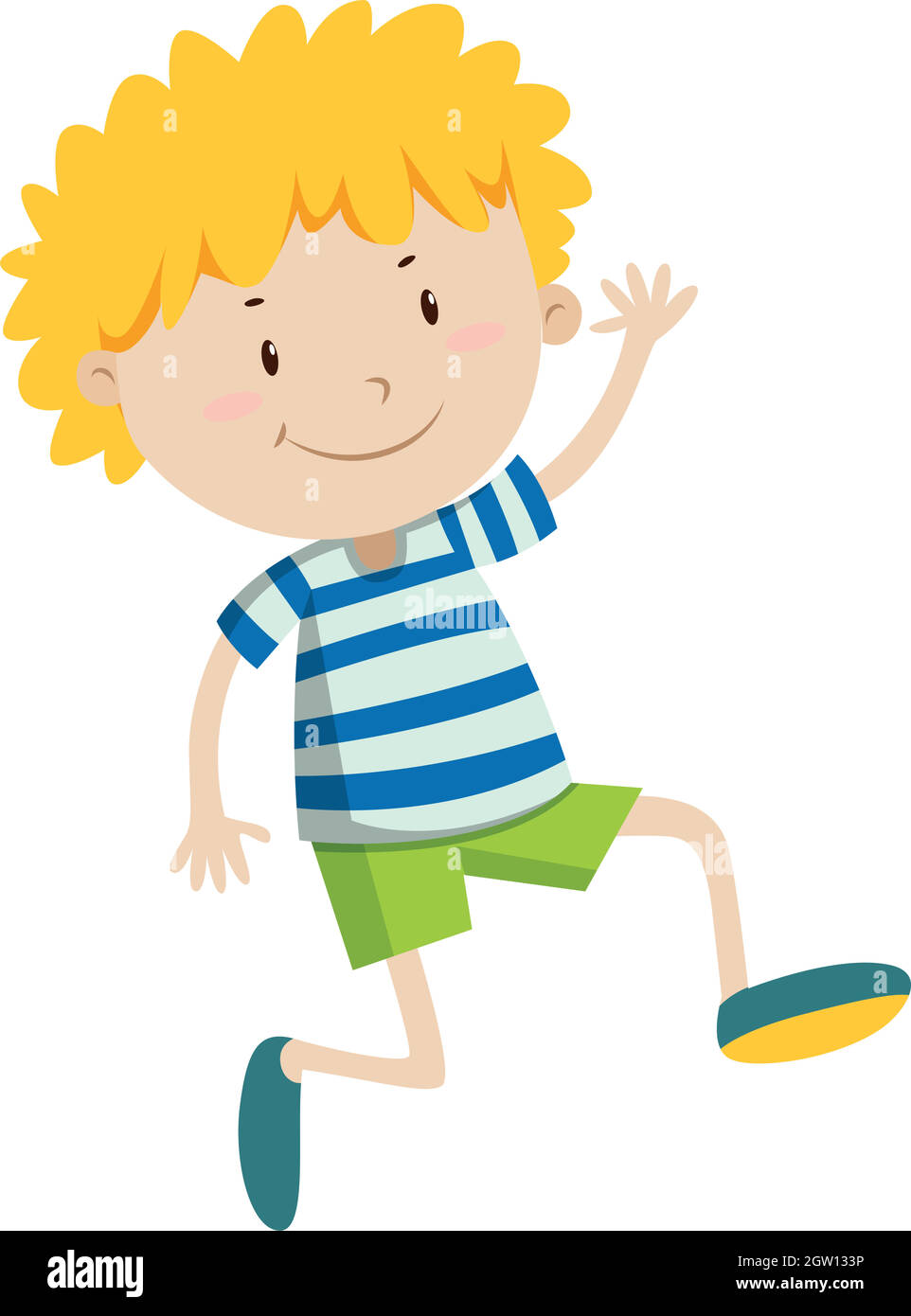 Little boy looking happy Stock Vector Image & Art - Alamy