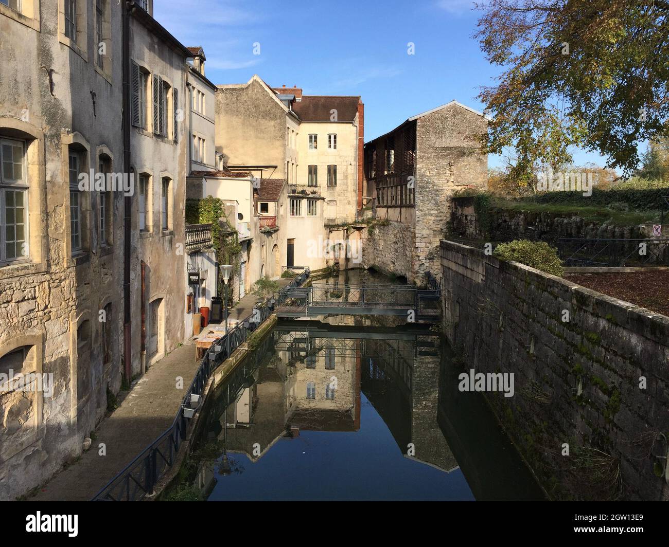 The Chevannes Garden And Canal Des Tanneurs Historical Landmark In Dole