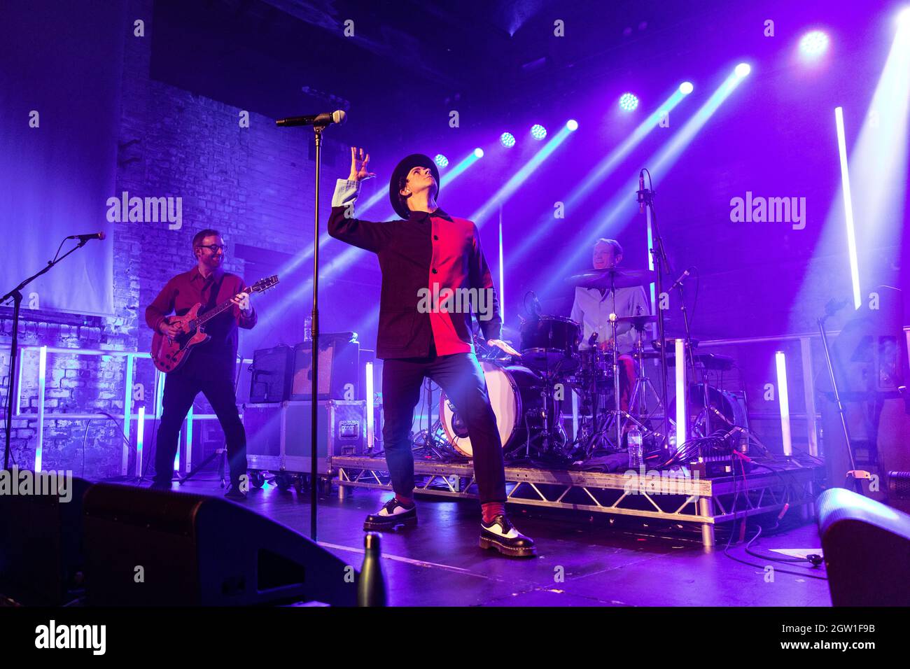 Maximo Park perform at The Boilershop venue in Newcastle on the first night our their October 2021 tour Stock Photo