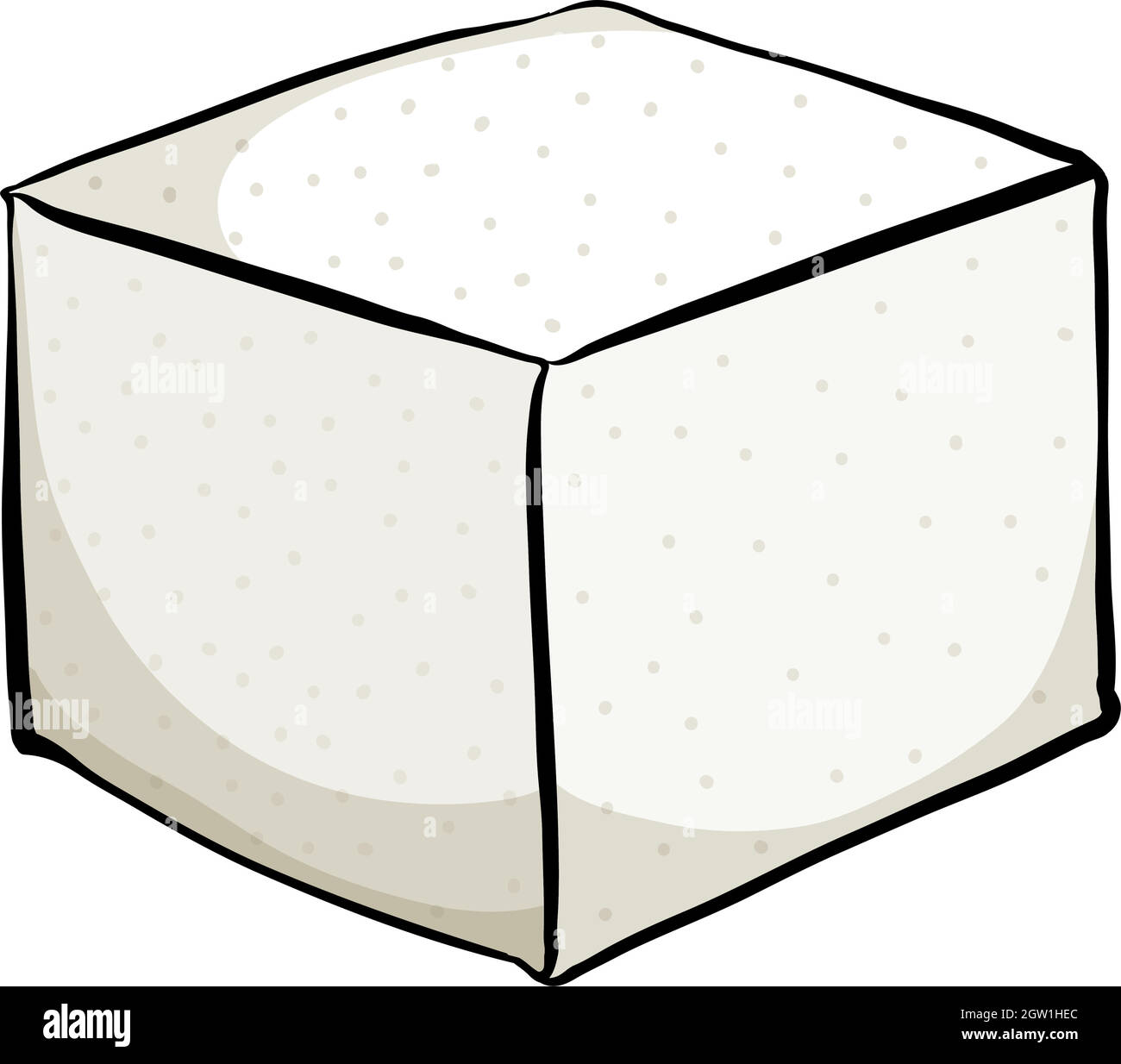 Sugar cube close up Stock Vector Images - Alamy
