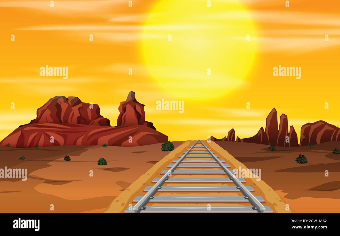 A wild west background Stock Vector