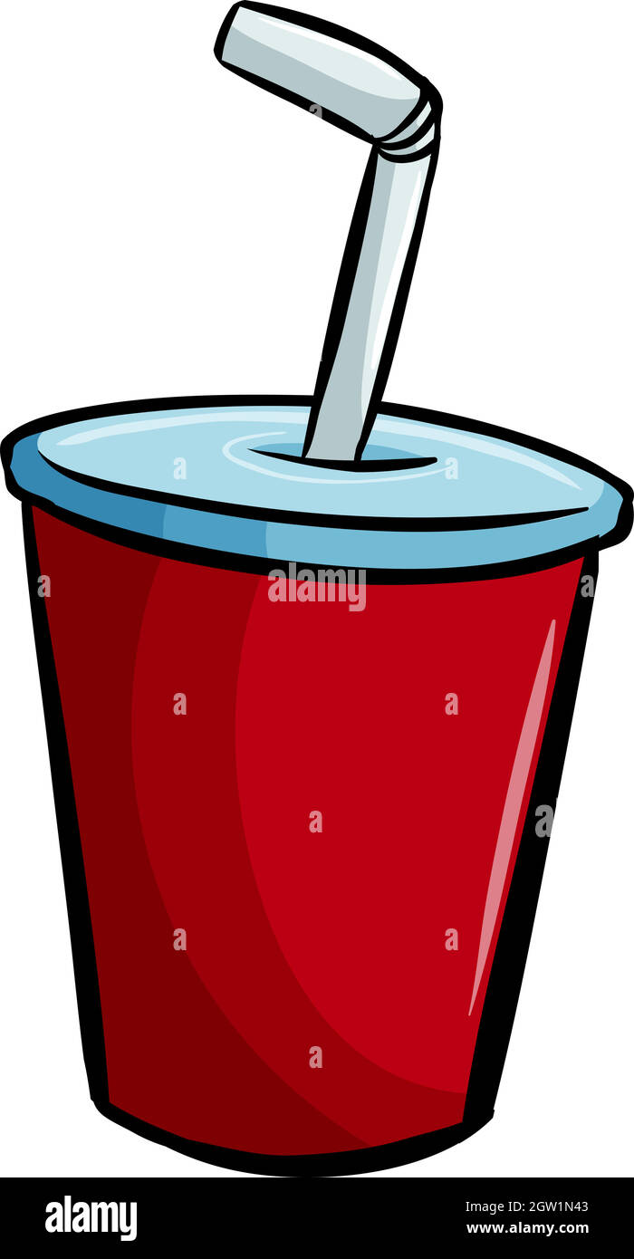 A soda for pigging out Stock Vector