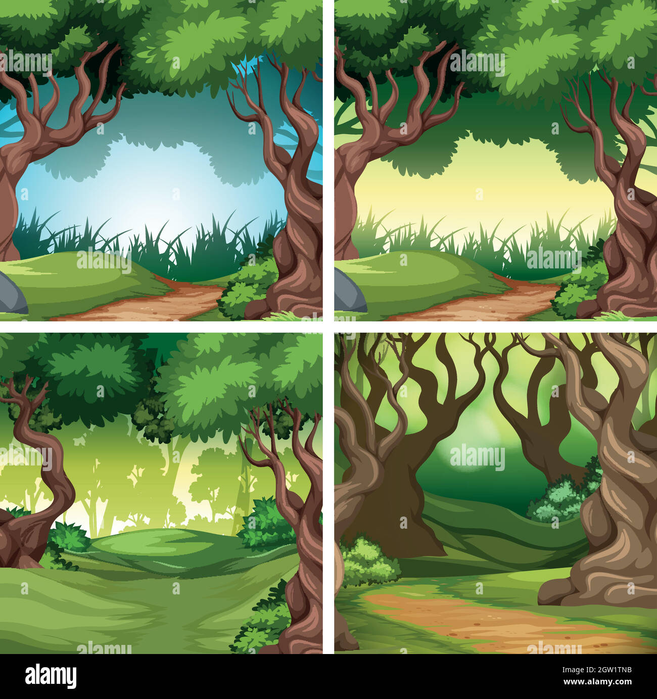 Set of nature background Stock Vector Image & Art - Alamy