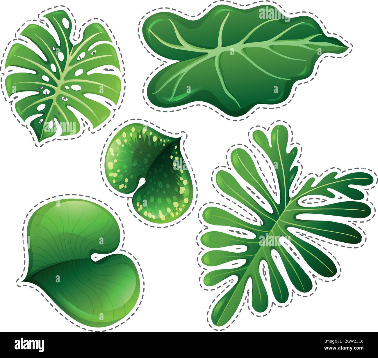 Sticker leaves hi-res stock photography and images - Alamy