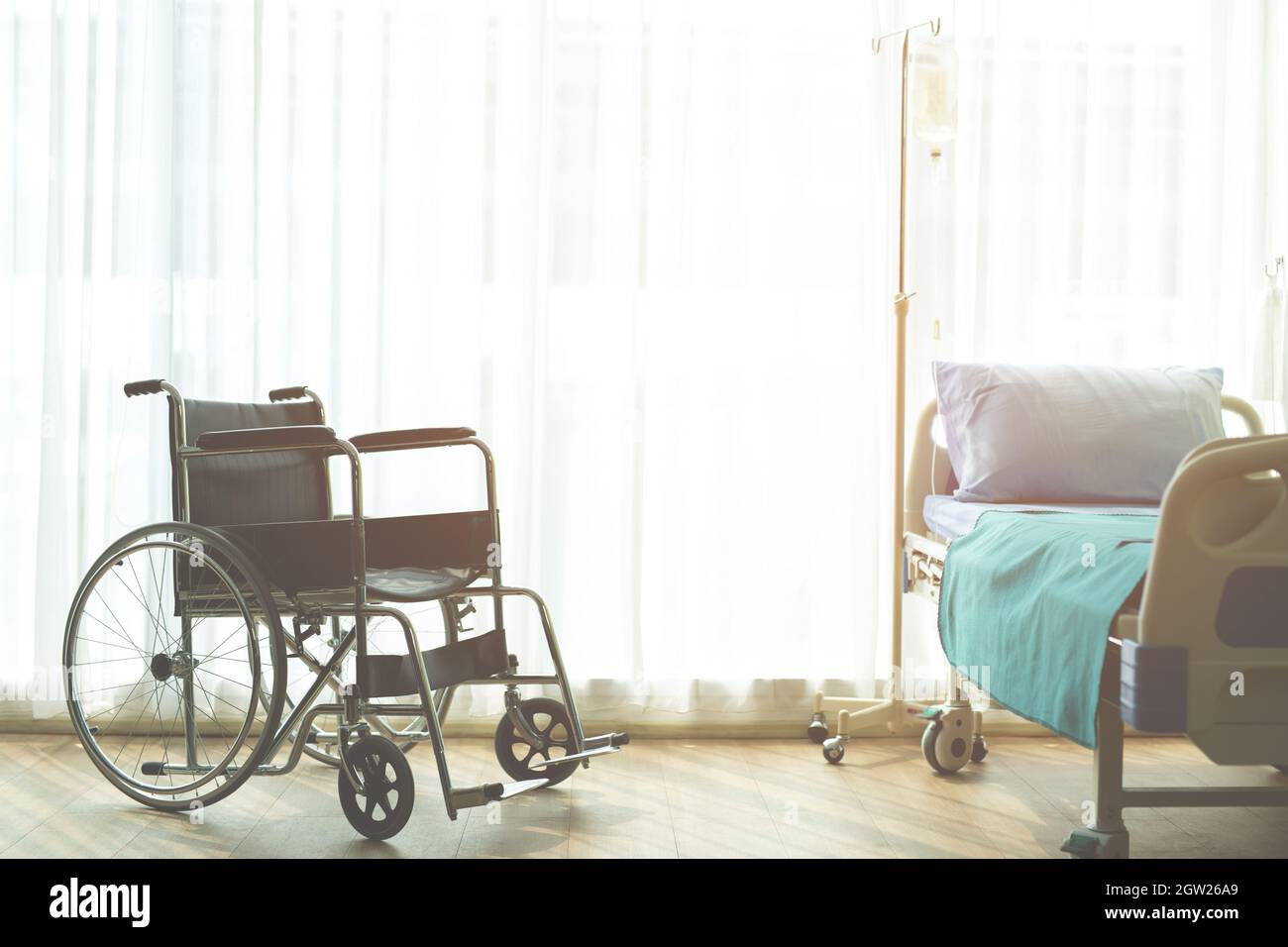 Wheelchairs In The Hospital Are Available To The Elderly And Disabled