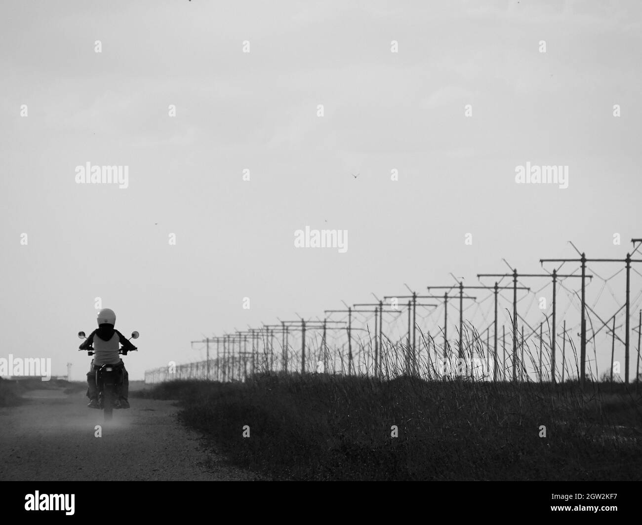 Motorcycle rear view Black and White Stock Photos & Images - Alamy