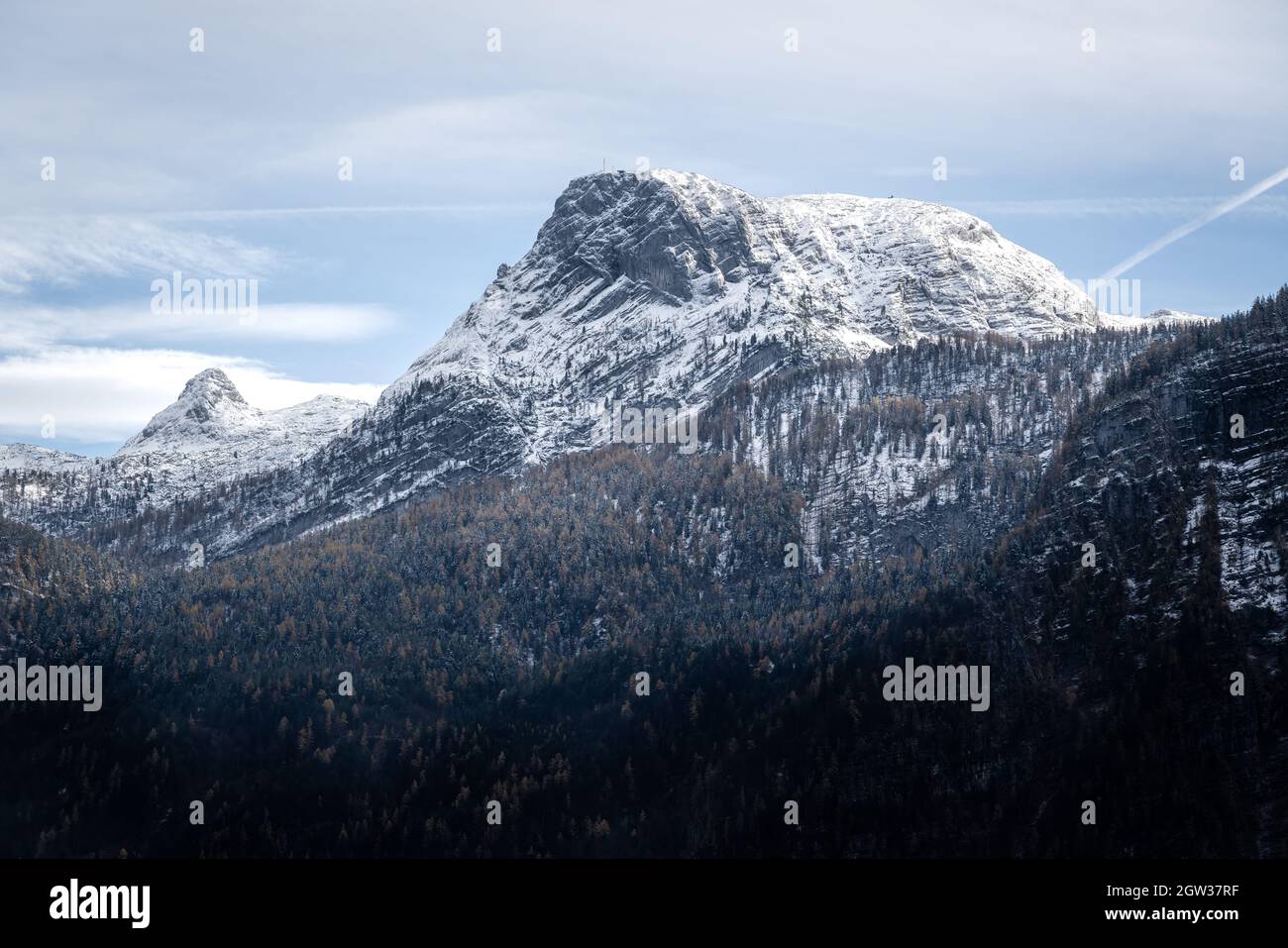 Mount Krippenstein part of Dachstein Mountains - Hallstatt, Austria Stock Photo