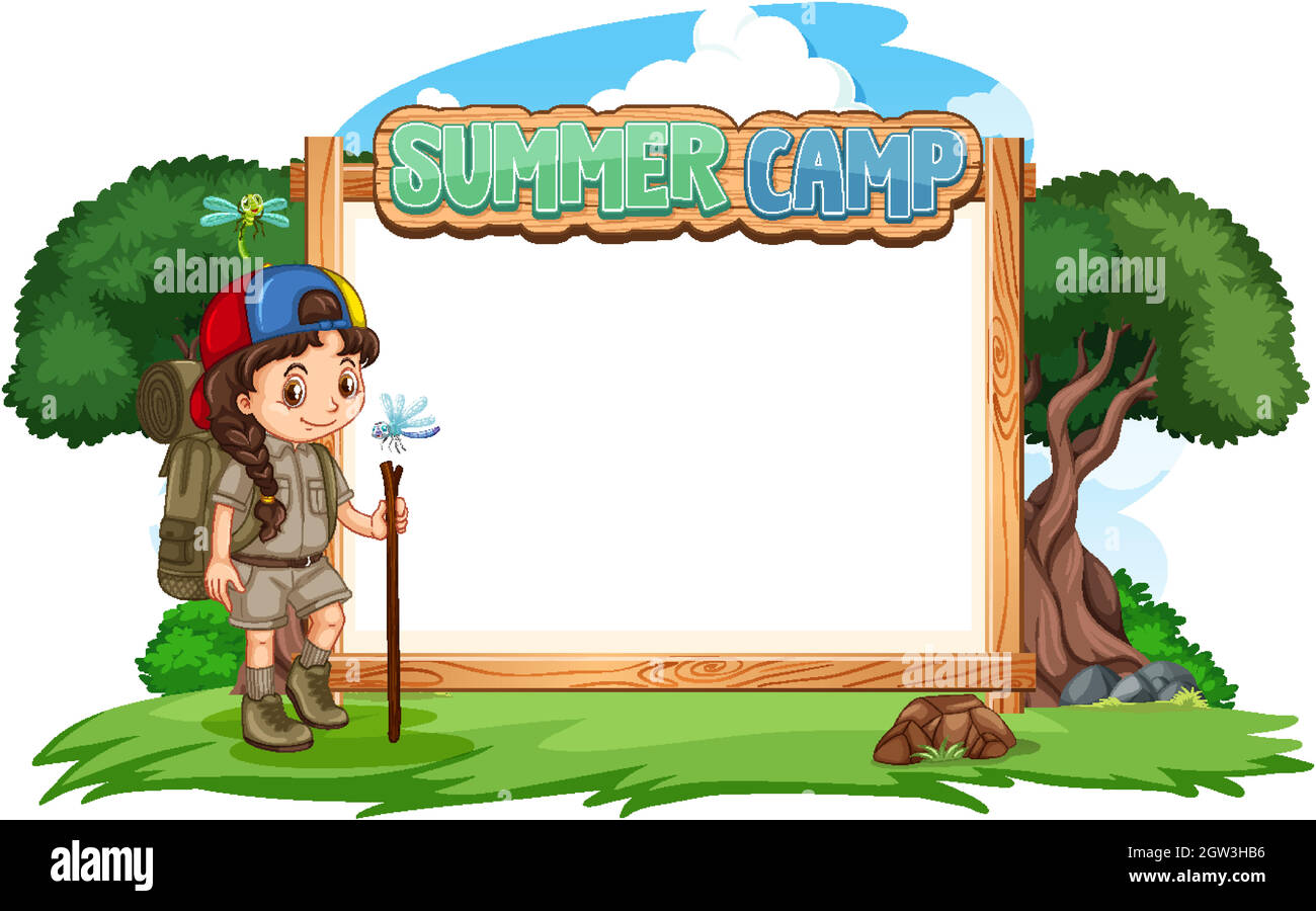 Summer camp clipart hi-res stock photography and images - Alamy