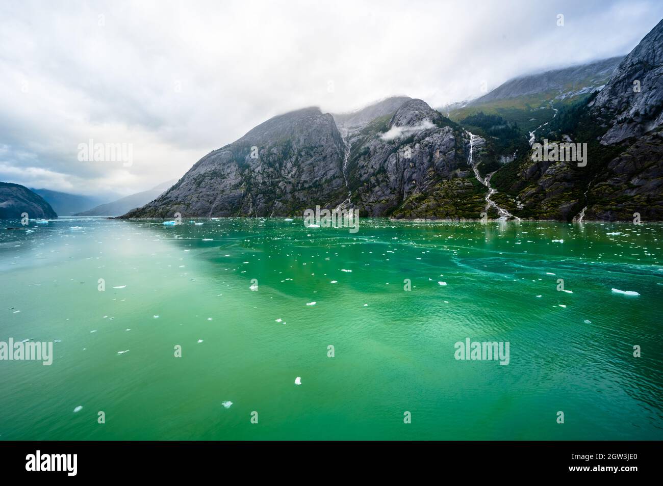 Endicott Arm and Dawes Glacier Alaska Stock Photo