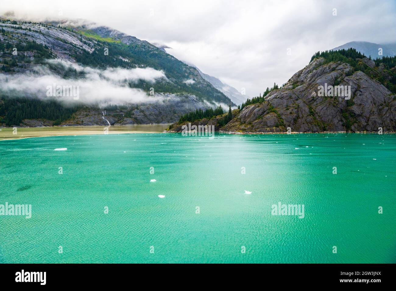 Endicott Arm and Dawes Glacier Alaska Stock Photo