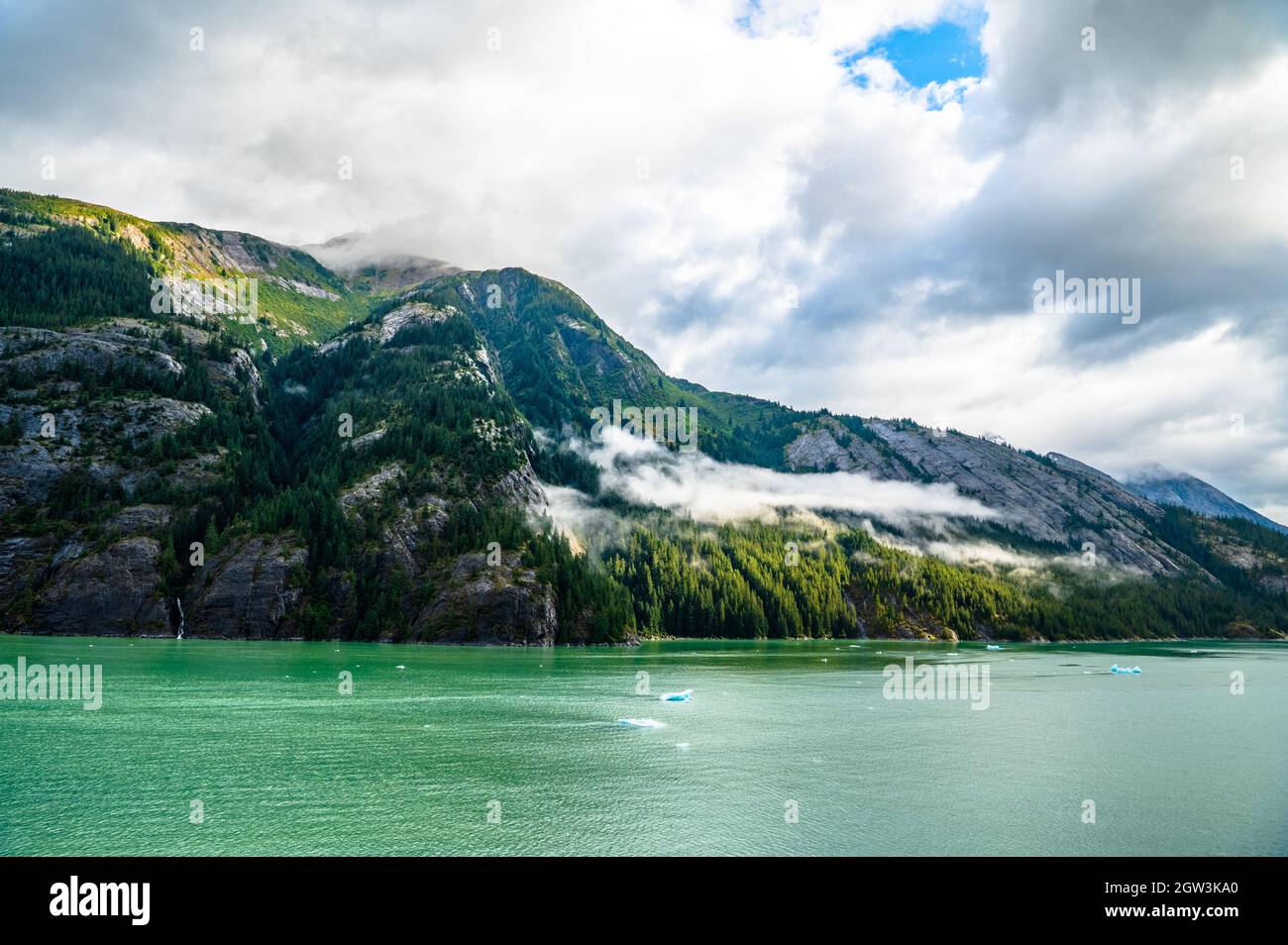 Endicott Arm and Dawes Glacier Alaska Stock Photo