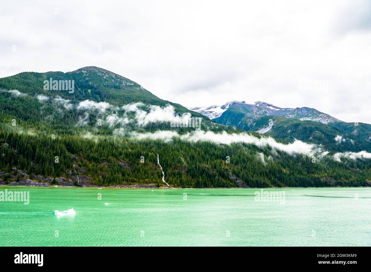 Endicott Arm and Dawes Glacier Alaska Stock Photo