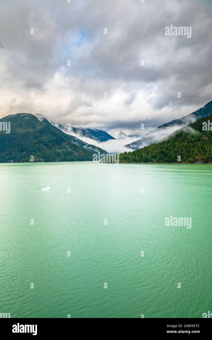 Endicott Arm and Dawes Glacier Alaska Stock Photo