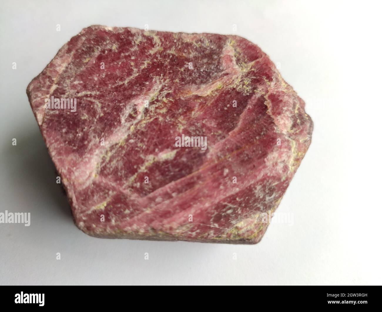 Natural Mineral Rough Ruby Sapphire Gemstone Crystal Stock Photo Alamy