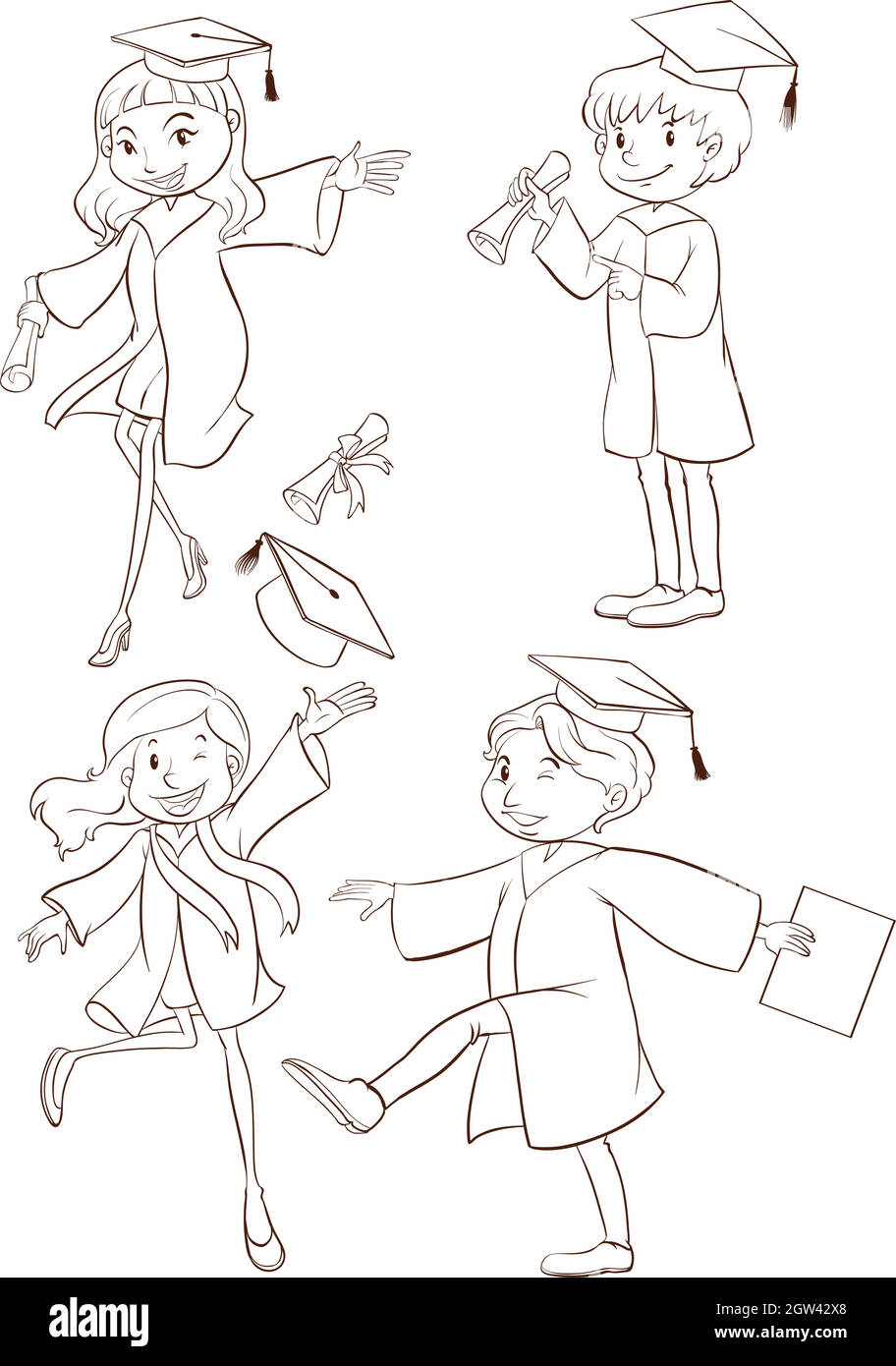 Graduation background Cut Out Stock Images & Pictures - Alamy