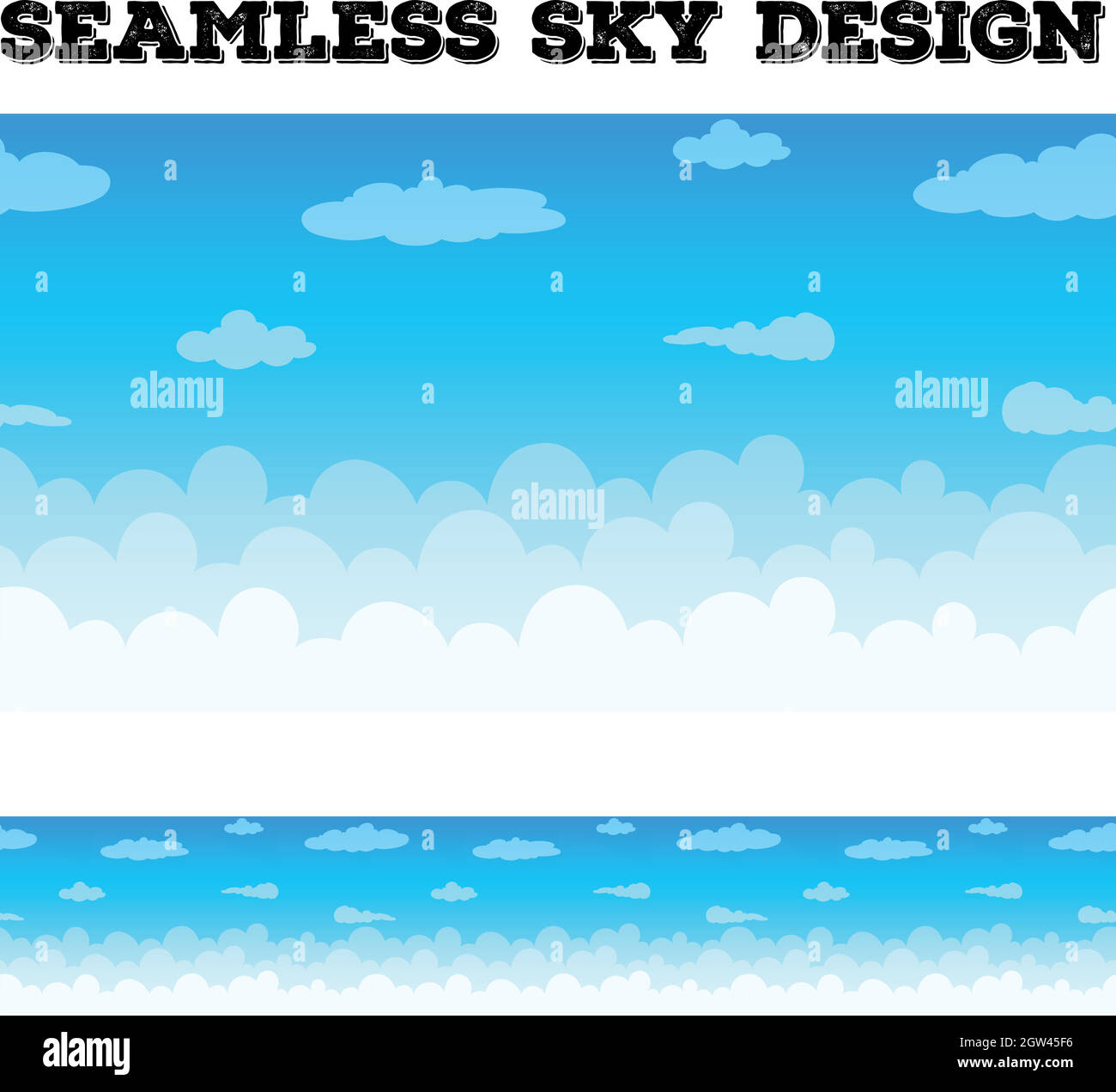 Clouds floating in the blue sky Stock Vector