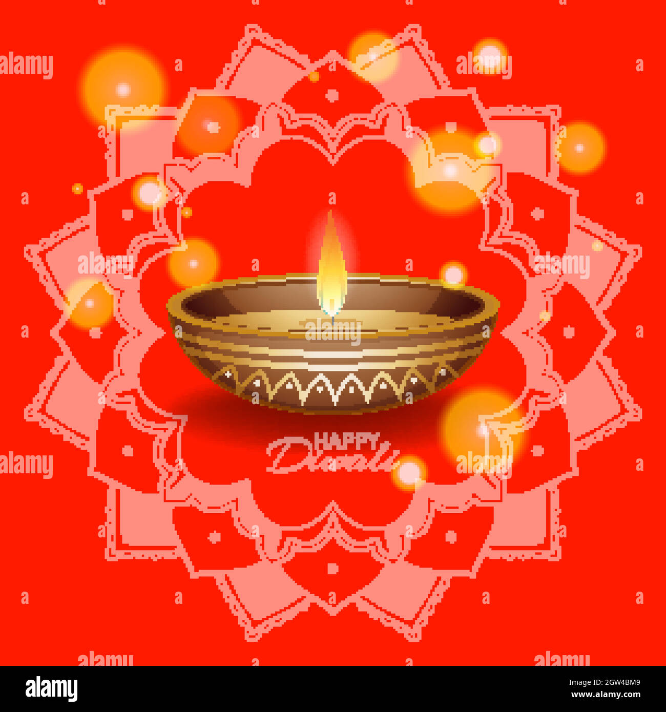 Background with mandala pantern for happy diwali festival Stock Vector  Image & Art - Alamy