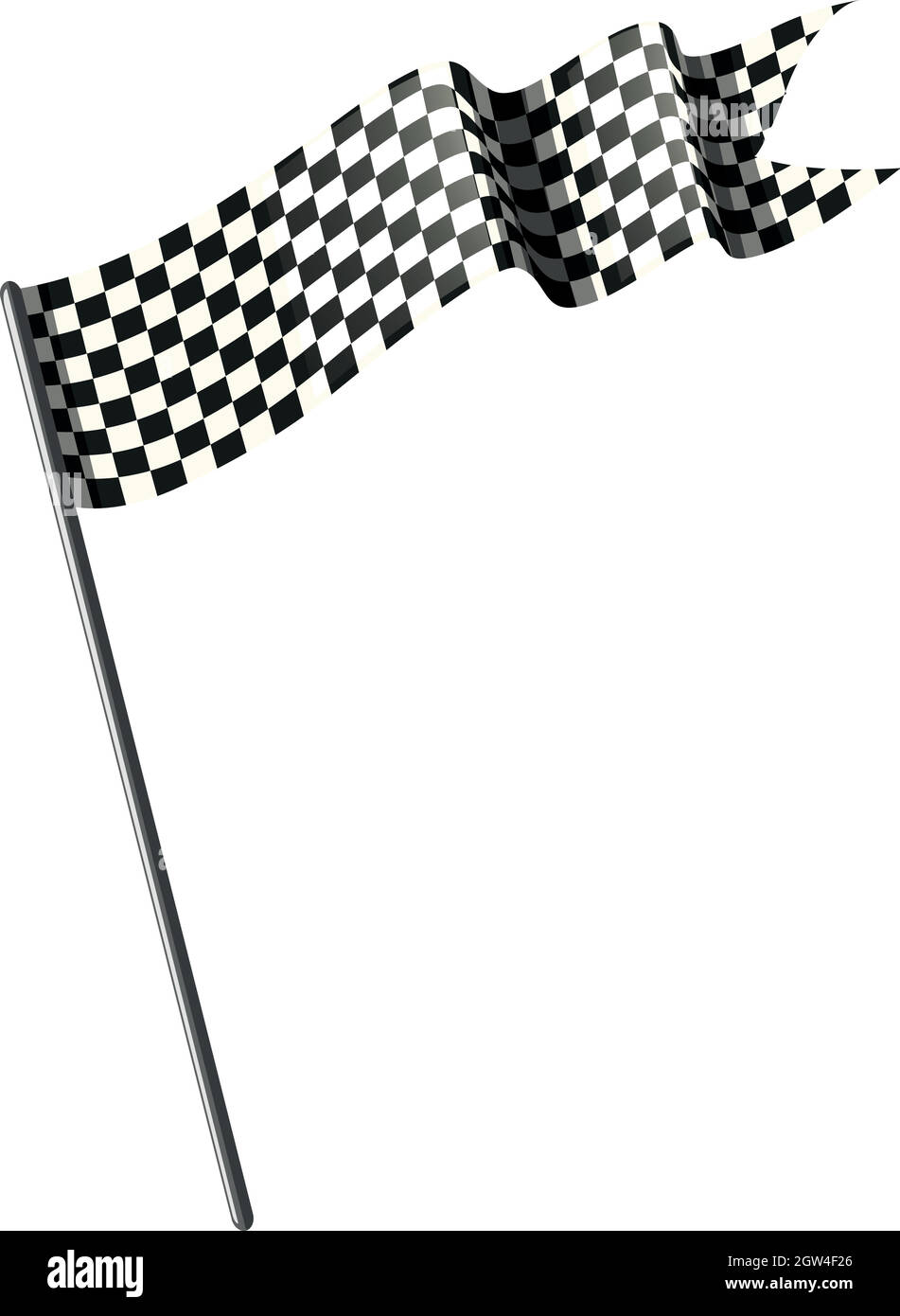 Racing flag on white background Stock Vector Image & Art Alamy