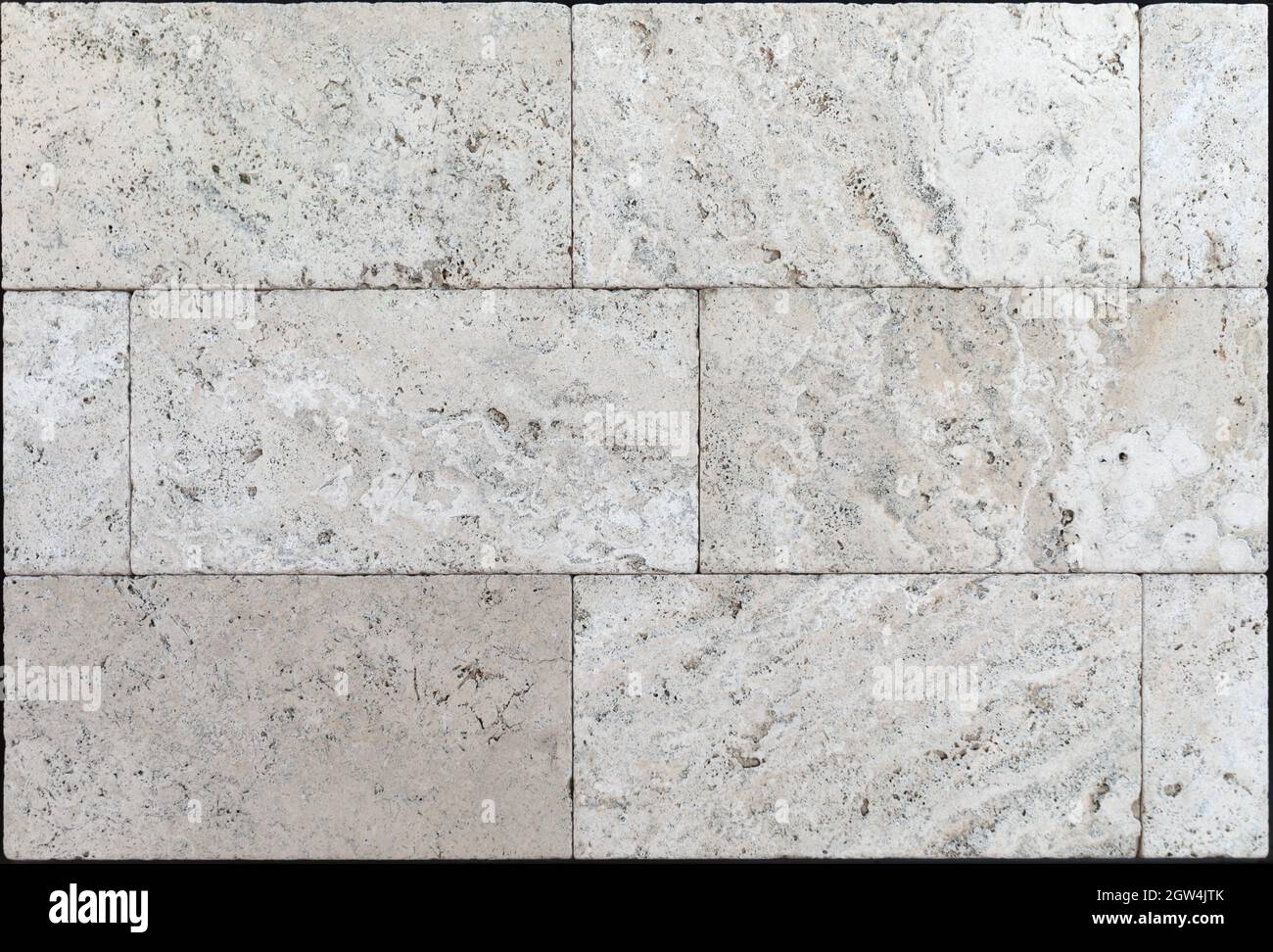 Stone travertine tile, texture. Natural decorative material Stock Photo