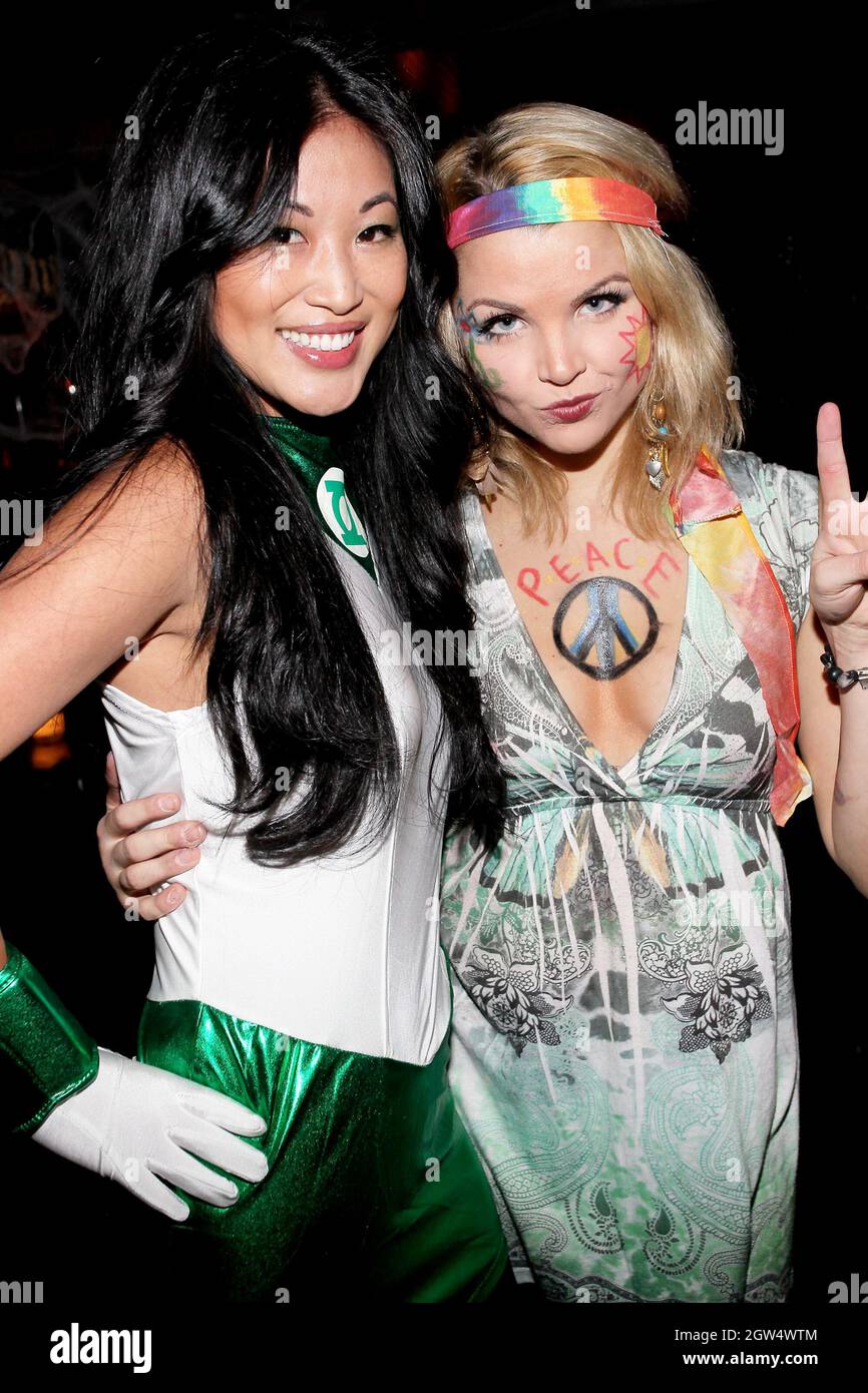 New York, NY, USA. 29 October, 2011. Stacey Kimball, Andrea Boehlke at the 2011 Halloween Costume Party hosted by Ethan Zohn And Jenna Morasca at Bathtub Gin. Credit: Steve Mack/Alamy Stock Photo