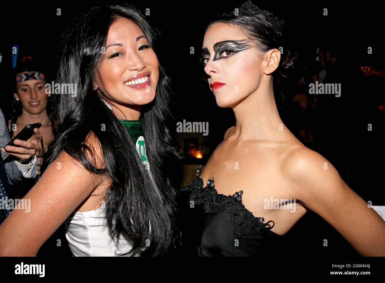 New York, NY, USA. 29 October, 2011. Stacey Kimball, Eliza Orlins at the 2011 Halloween Costume Party hosted by Ethan Zohn And Jenna Morasca at Bathtub Gin. Credit: Steve Mack/Alamy Stock Photo