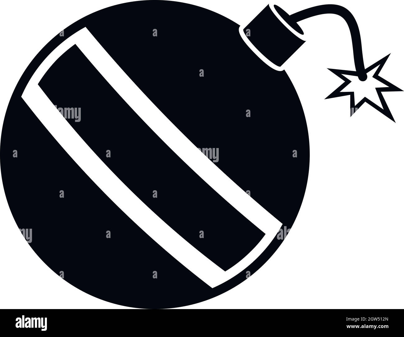 Bomb icon, simple style Stock Vector Image & Art - Alamy