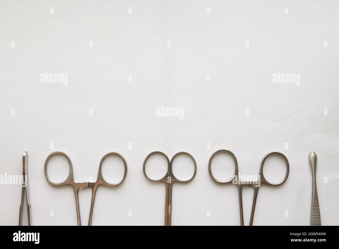 Close up Of Medical Objects Over White Background Stock Photo Alamy