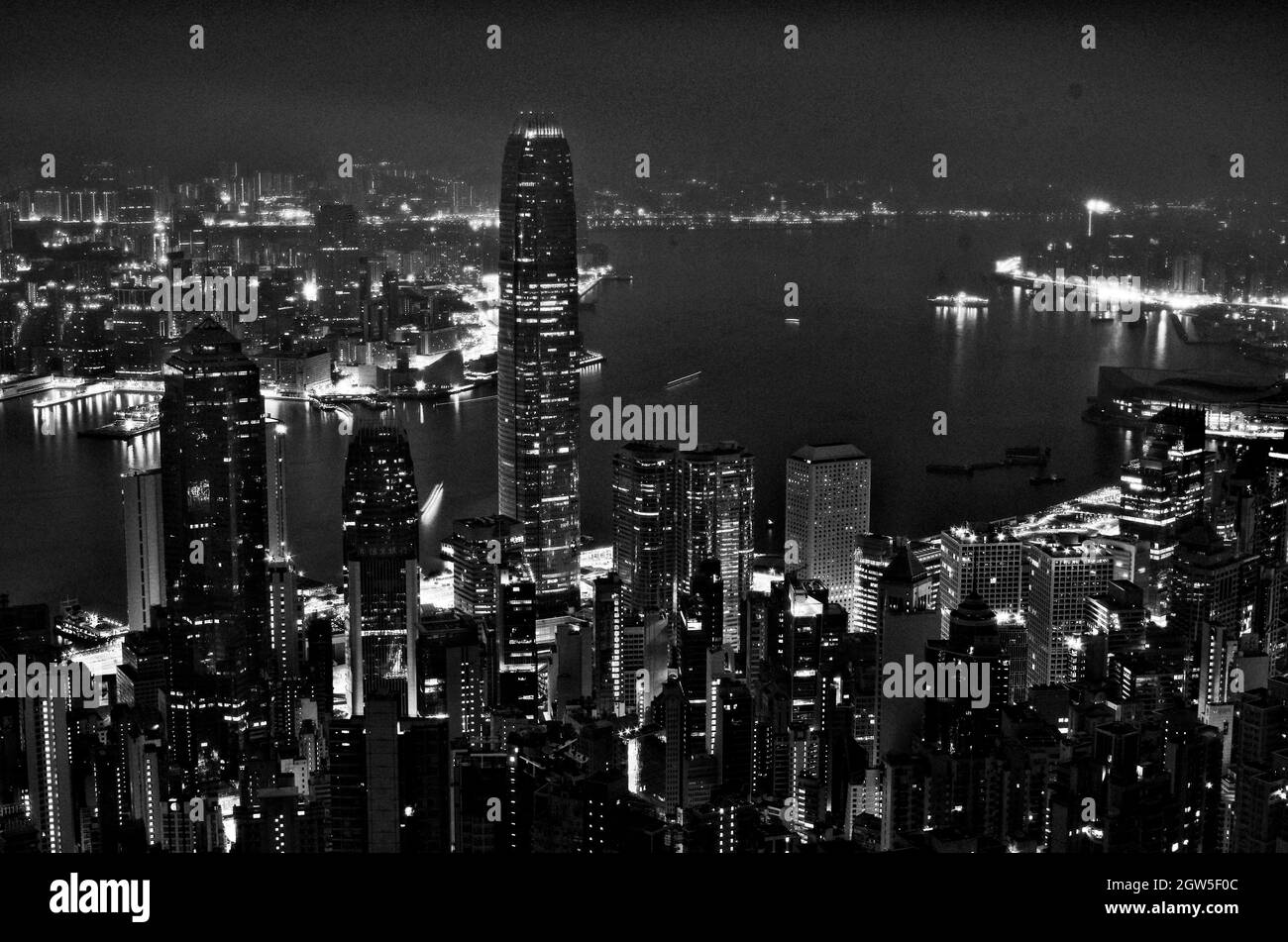 Hong kong high rise buildings Black and White Stock Photos & Images - Alamy