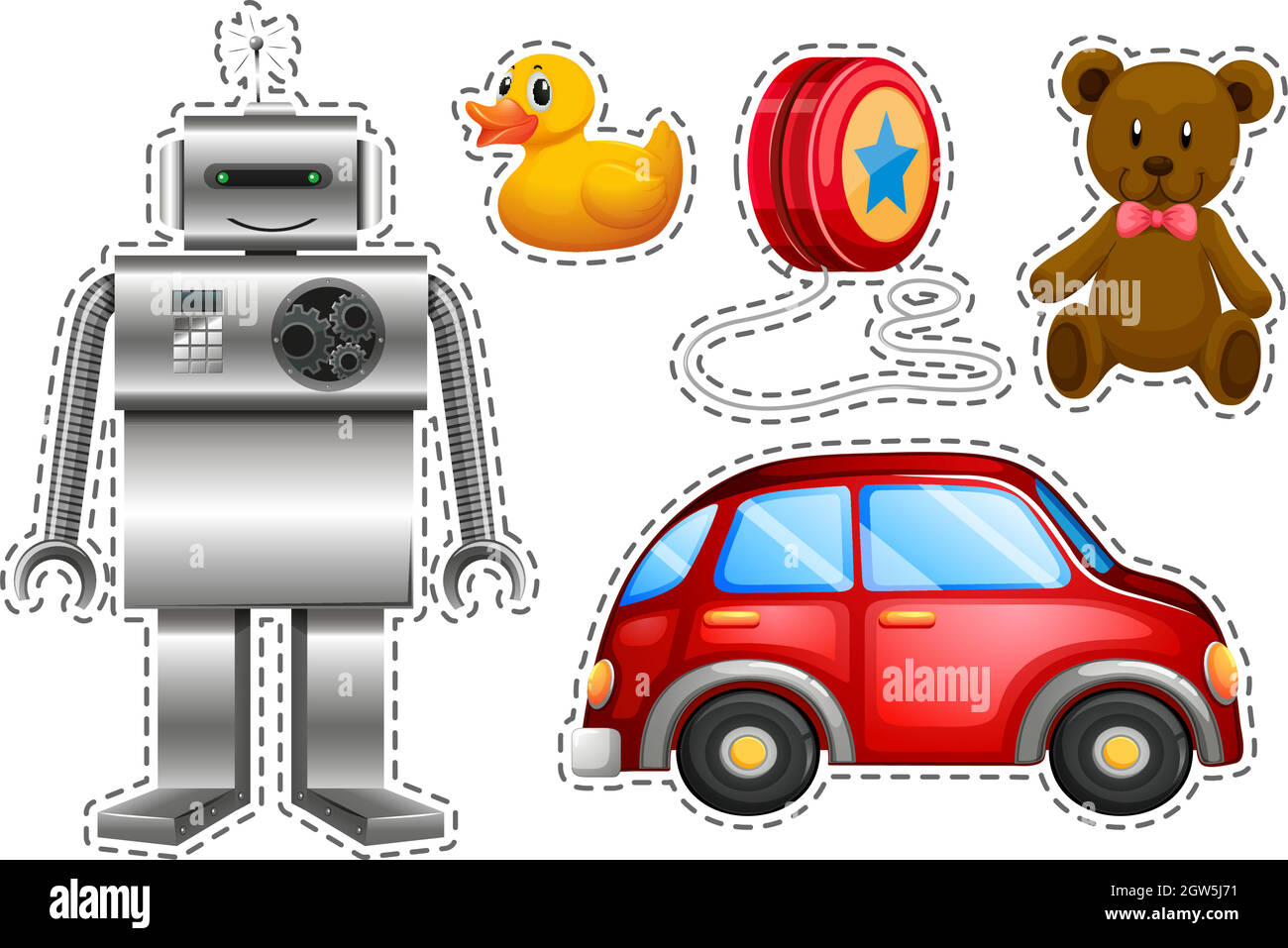 Different types of toys Stock Vector Image & Art Alamy
