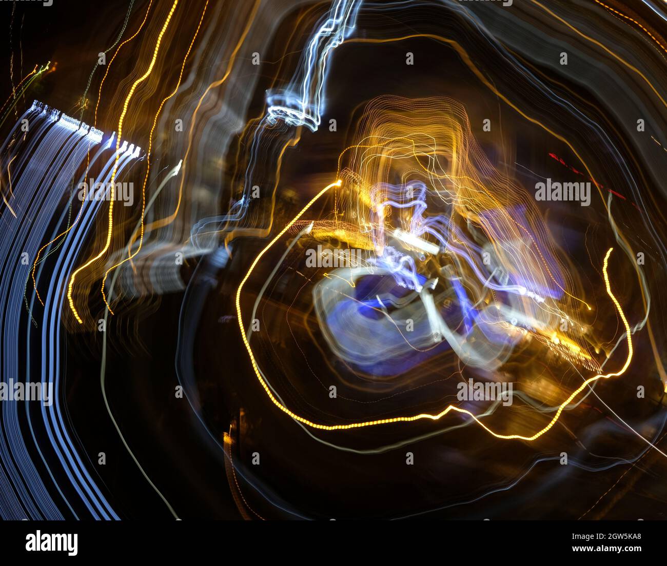 Neon glowing wave lines, magic energy space light concept, abstract ...