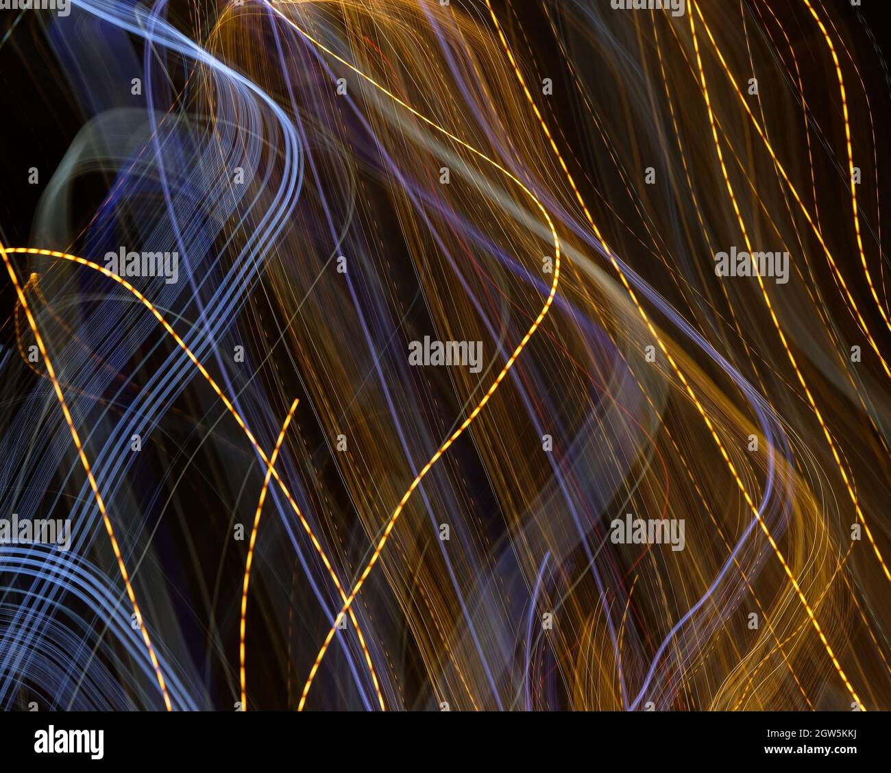 Neon glowing wave lines, magic energy space light concept, abstract ...