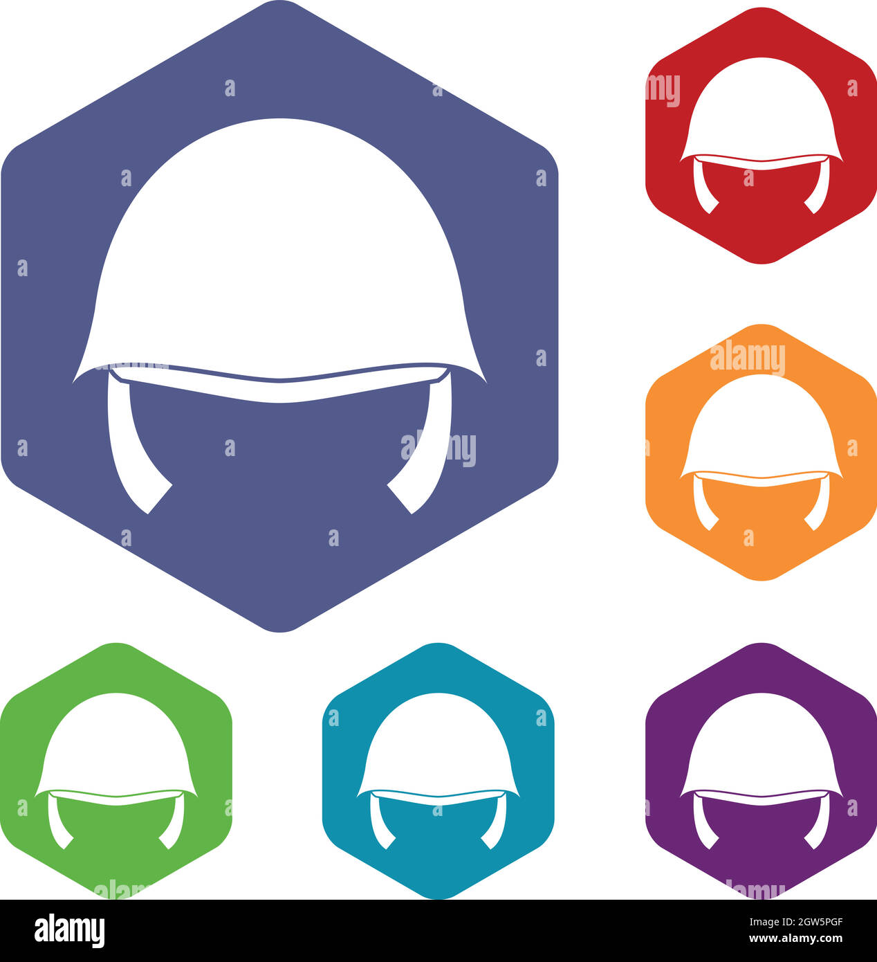 Military Helmet Icons Set Stock Vector Image Art Alamy