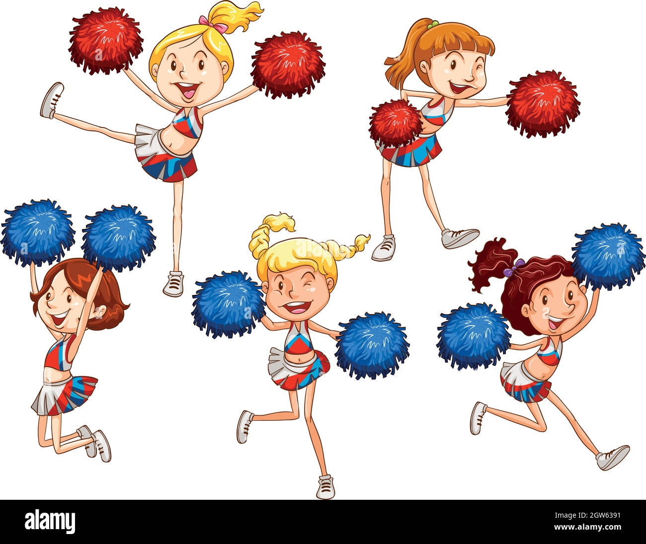Cheerleaders teenagers Stock Vector Images Alamy Cheerleaders teenagers Stock Vector Images Alamy