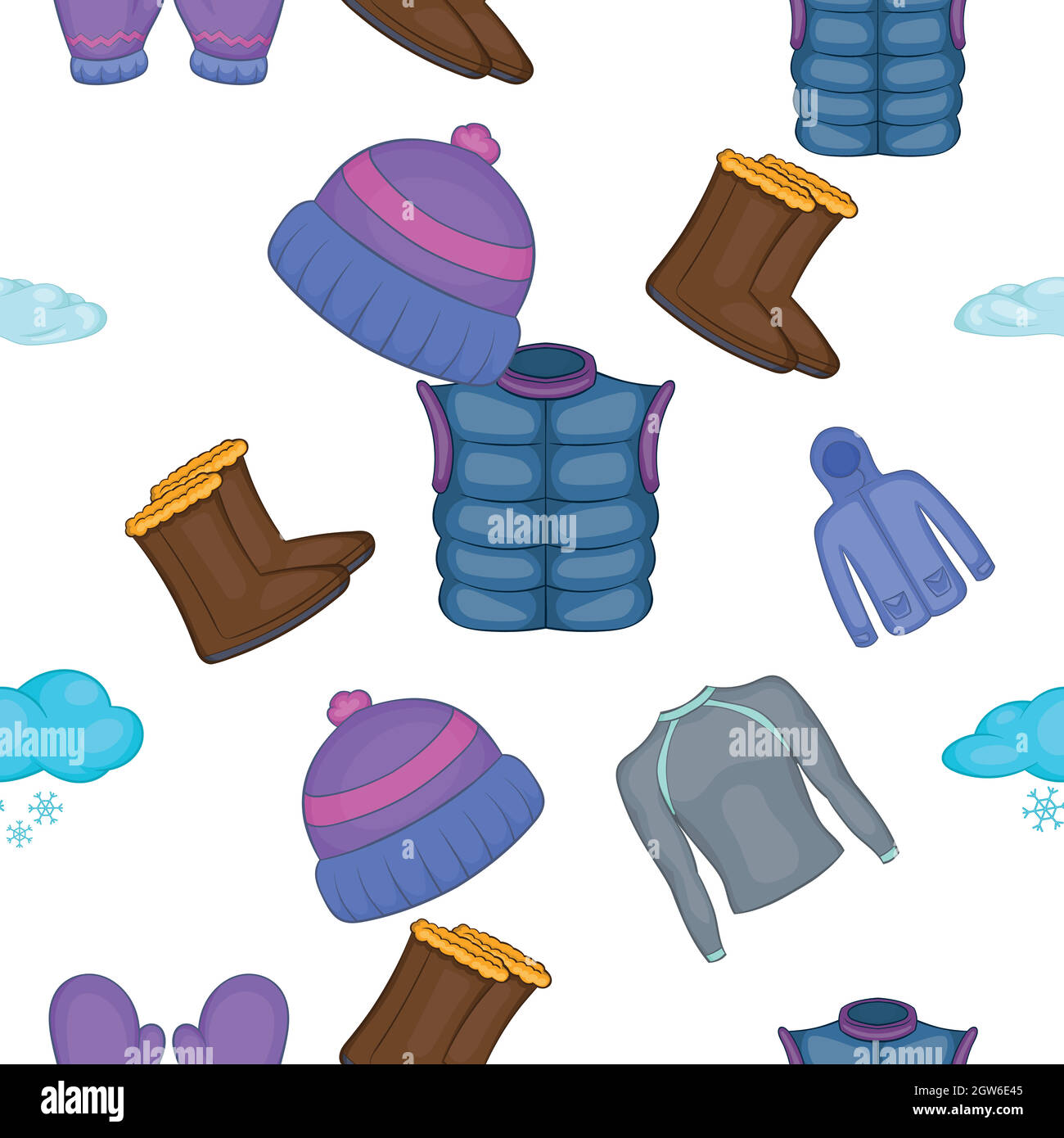 Winter sweater pattern seamless Cut Out Stock Images &amp; Pictures - Alamy