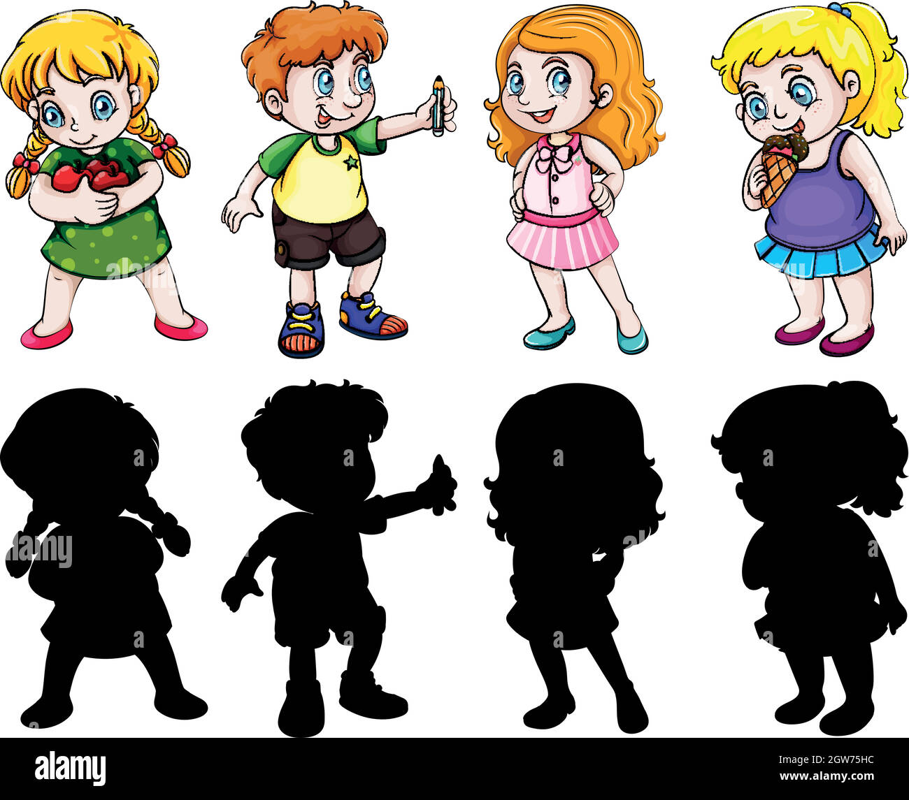 Set Of Chubby Character Stock Vector Image Art Alamy Set Of Chubby Character Stock Vector Image Art Alamy