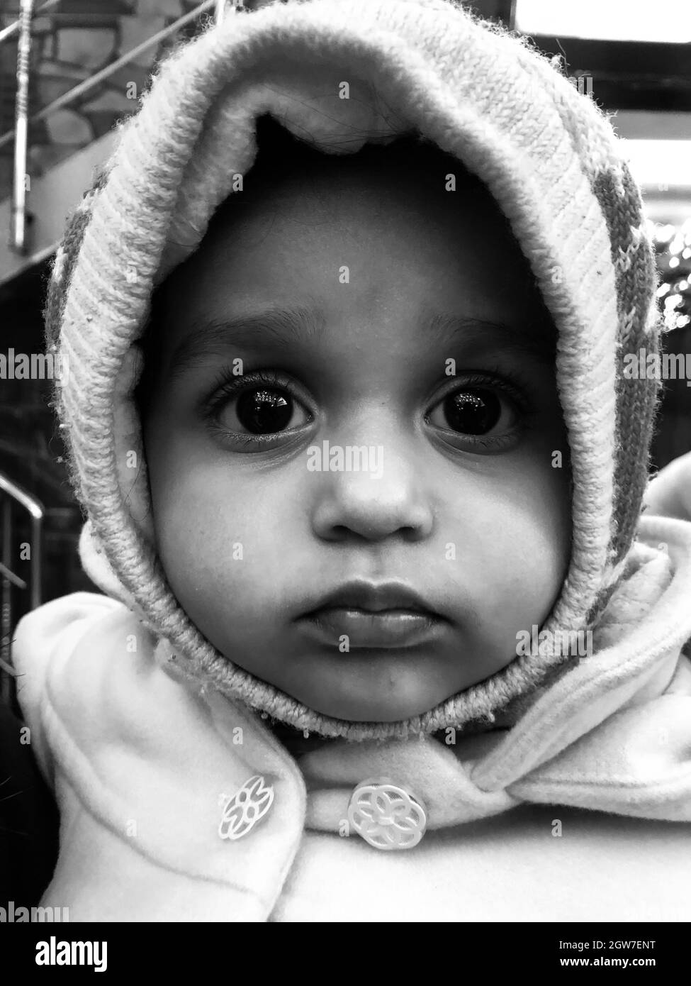 Portrait Of Cute Baby Girl Stock Photo Alamy