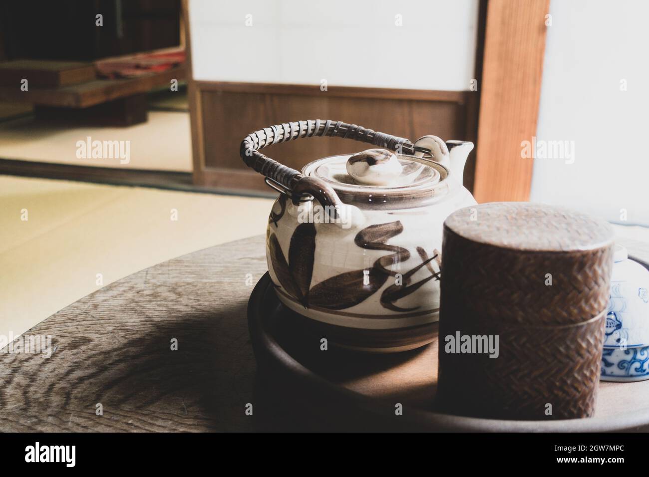 Image Of Retro Traditional Japanese Tea Set Stock Photo Alamy